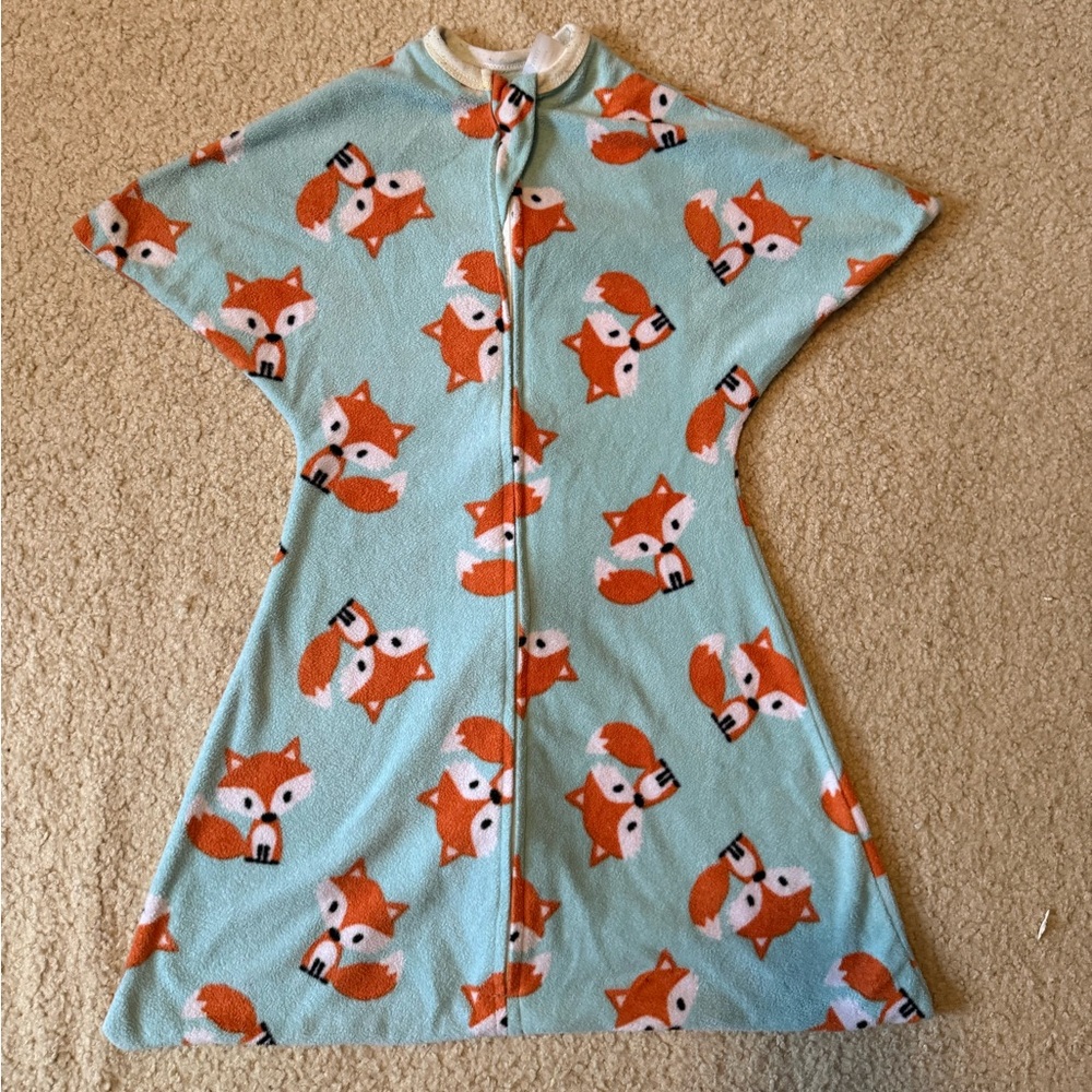 Fox Print Zipadee-Zip Fleece Sleep Sack